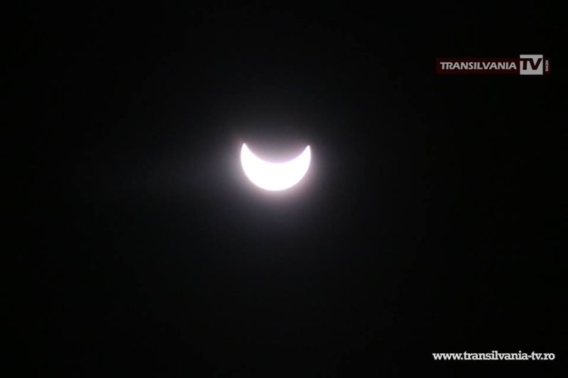 Eclipsa de soare a fost vizibilă și din Satu Mare