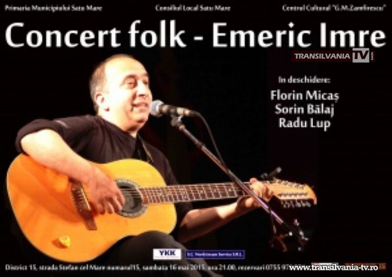 Concert folk susținut de Emeric Imre la District 15