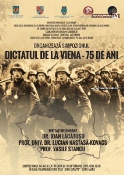 Simpozion „Dictatul de la Viena – 75 de ani” la Filarmonica „Dinu Lipatti”