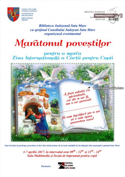 Maratonul poveștilor, la Biblioteca Județeană Satu Mare