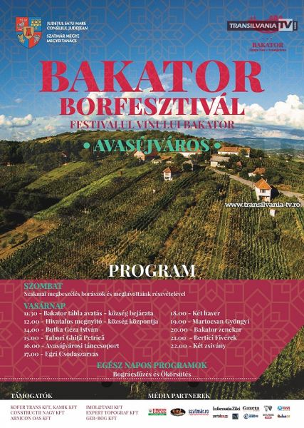 Festivalul Vinului „Bakator” va promova vinurile și zona viticolă Orașu Nou