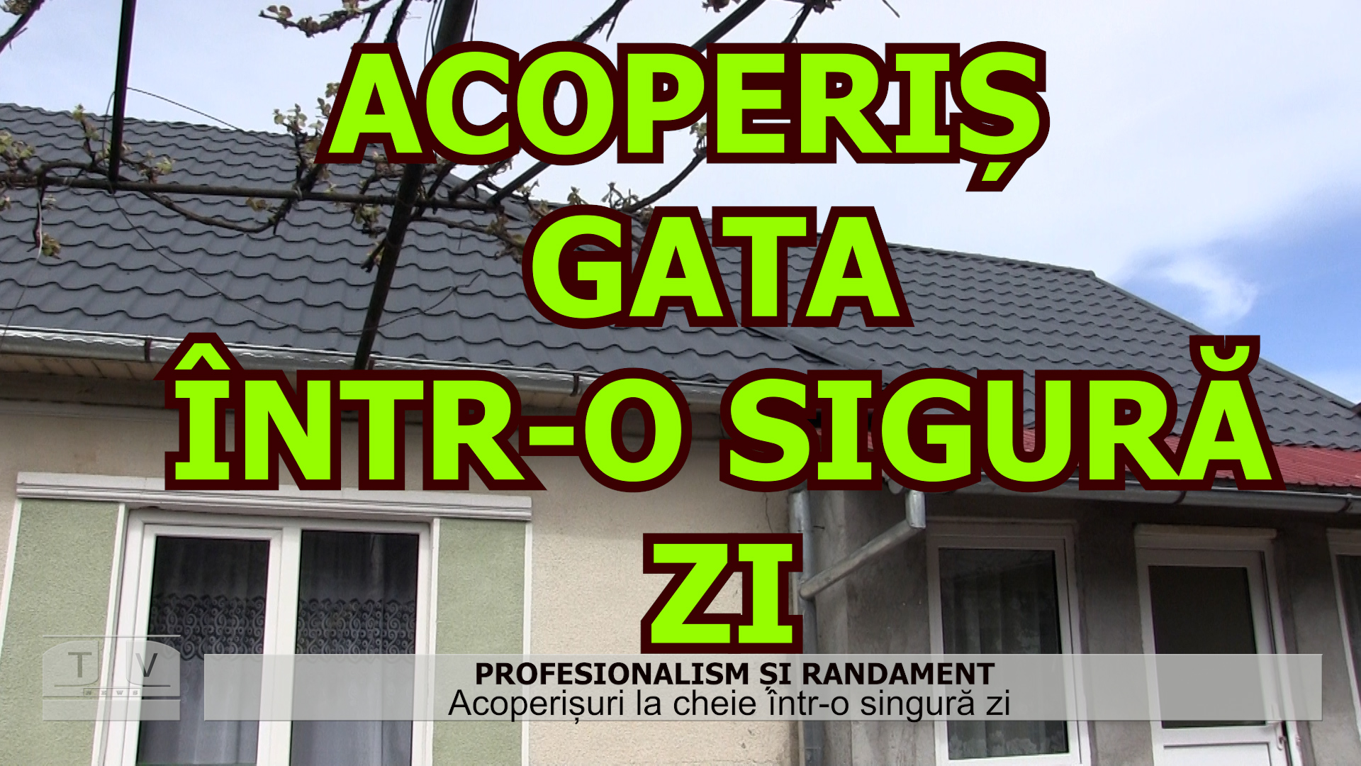 IMPOSIBIL DAR POSIBIL! Acoperiș de casă gata într-o singură zi! (VIDEO)