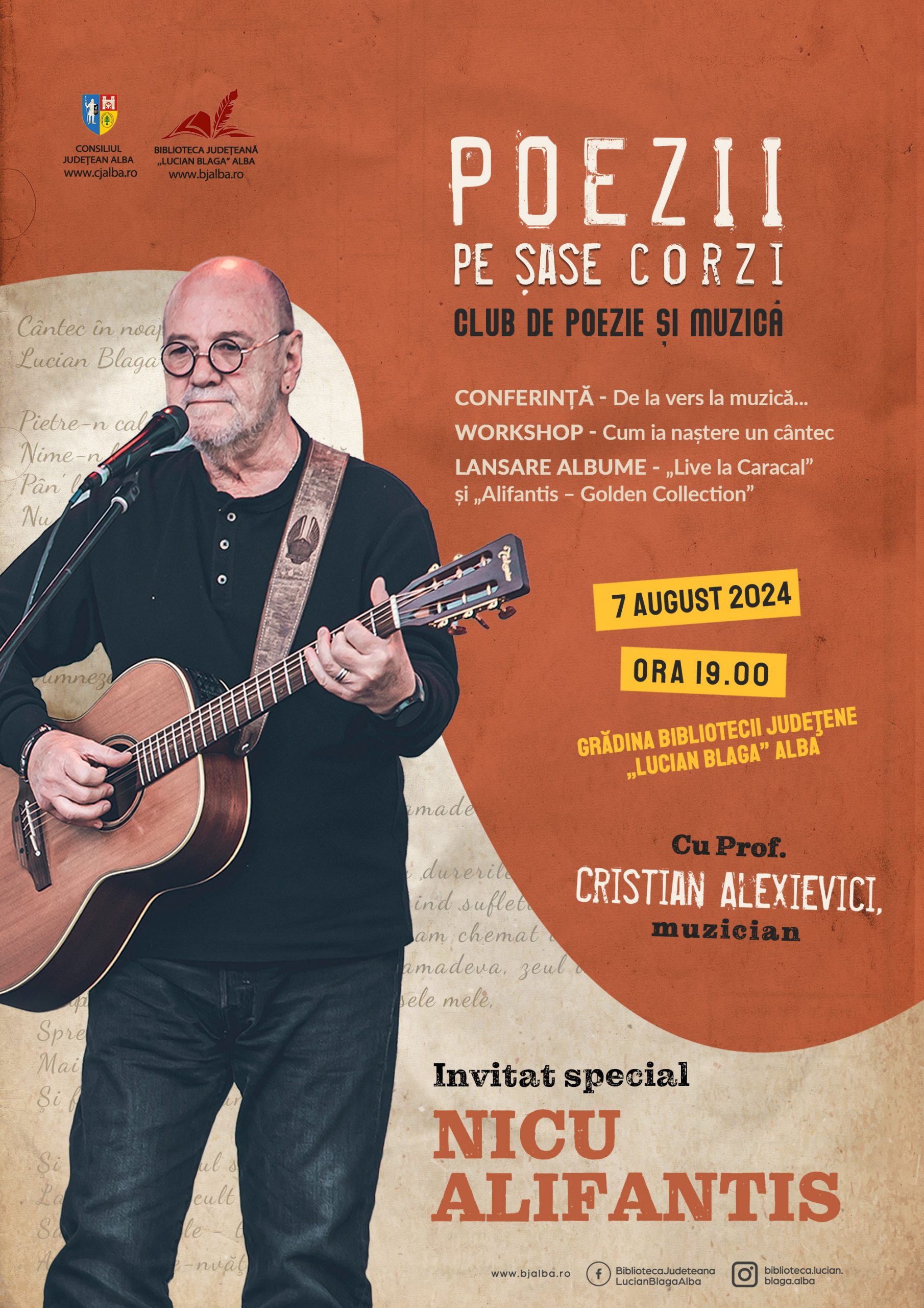 La Biblioteca Județeană „Lucian Blaga” Alba, Poezii pe șase corzi cu Nicu Alifantis