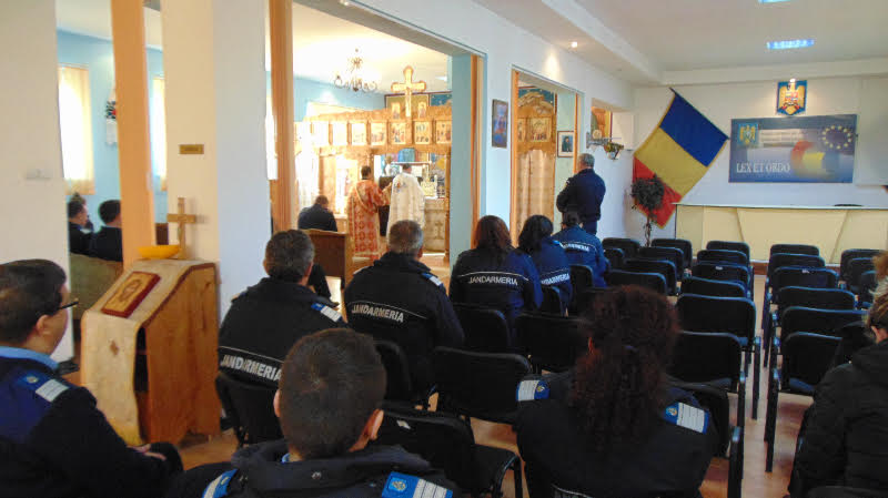 Ceremonial militar la IJJ Maramureș, cu ocazia Sărbătorii Sfinţilor Arhangheli Mihail şi Gavriil
