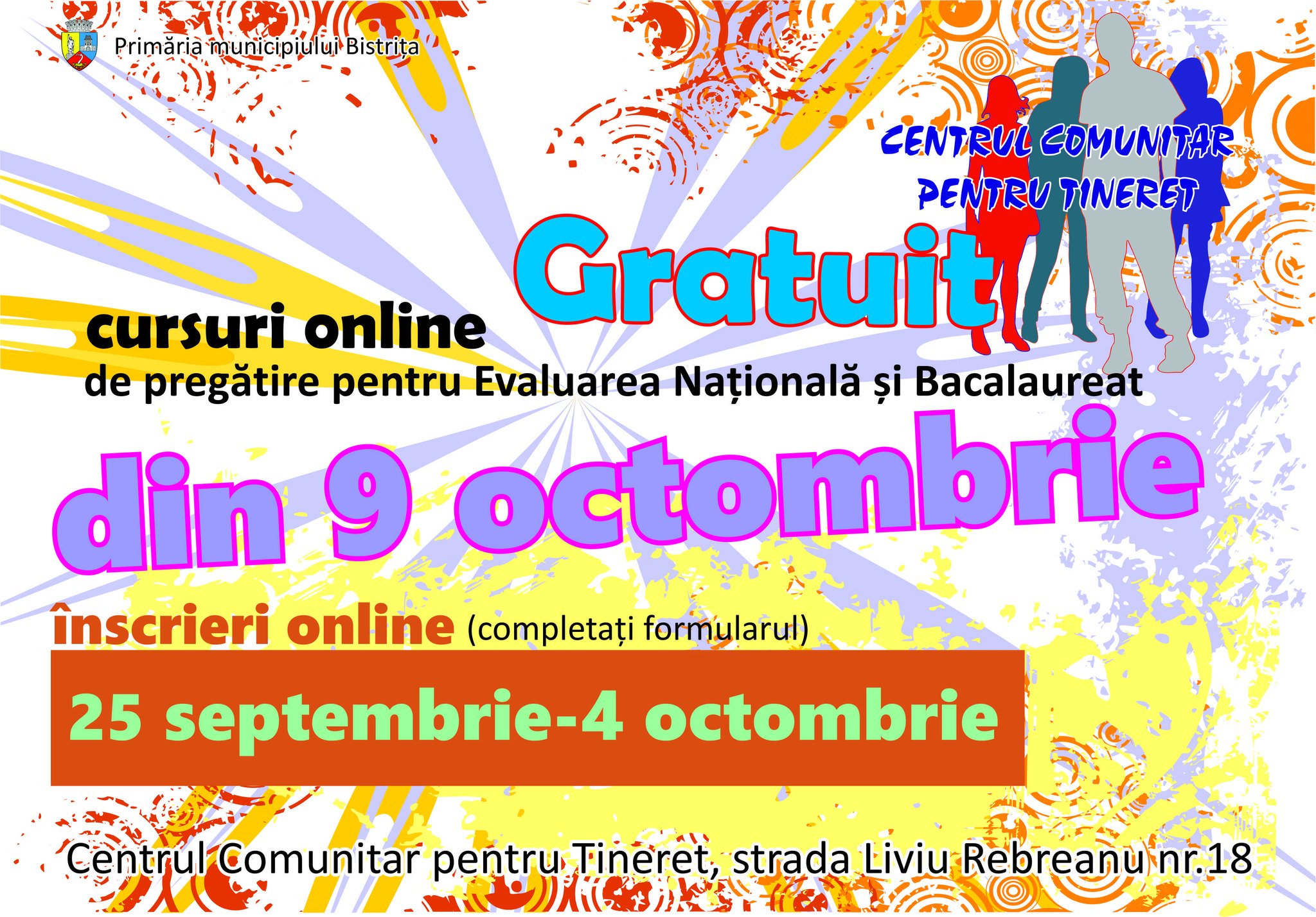 La Bistrița încep înscrierile la cursurile Cetin