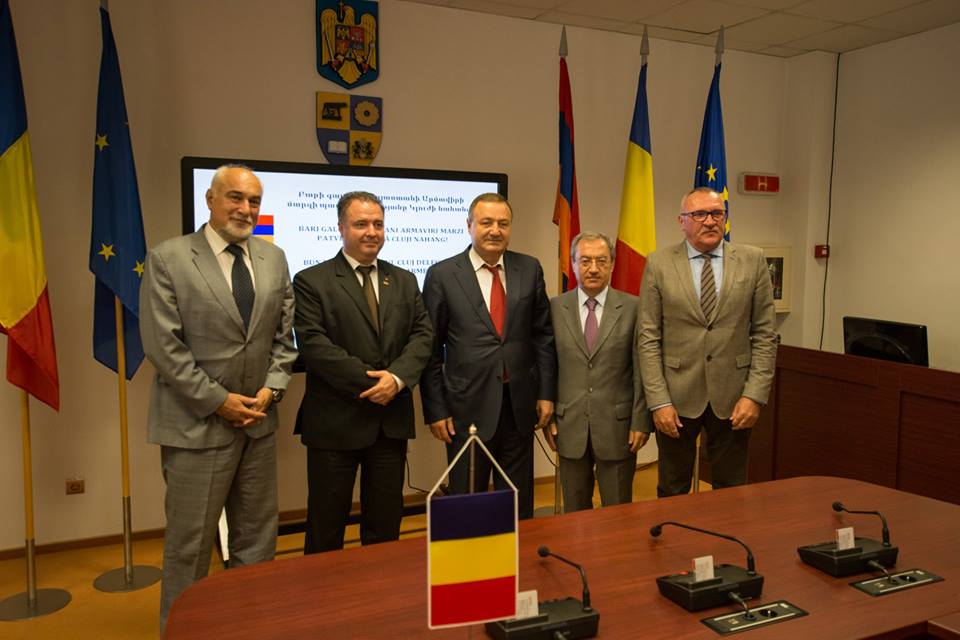 Județul Cluj s-a înfrățit cu provincia Armavir din Armenia