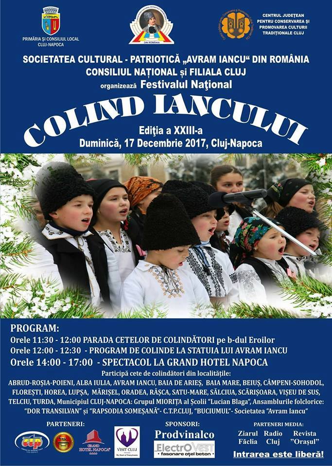 Concerte și festivaluri de colinde în județul Cluj, la finalul acestei săptămâni