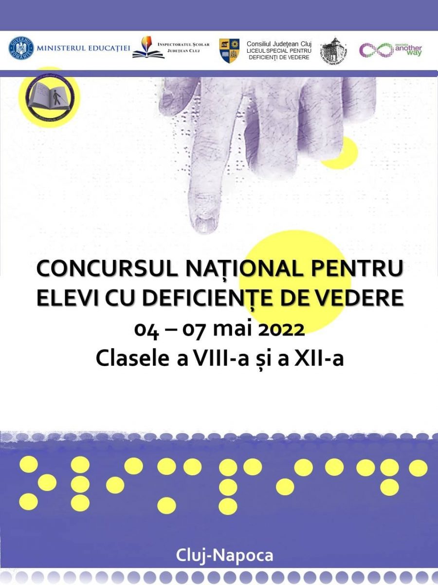 Concursul Național pentru Elevi cu Deficiențe de Vedere, ediția 2022