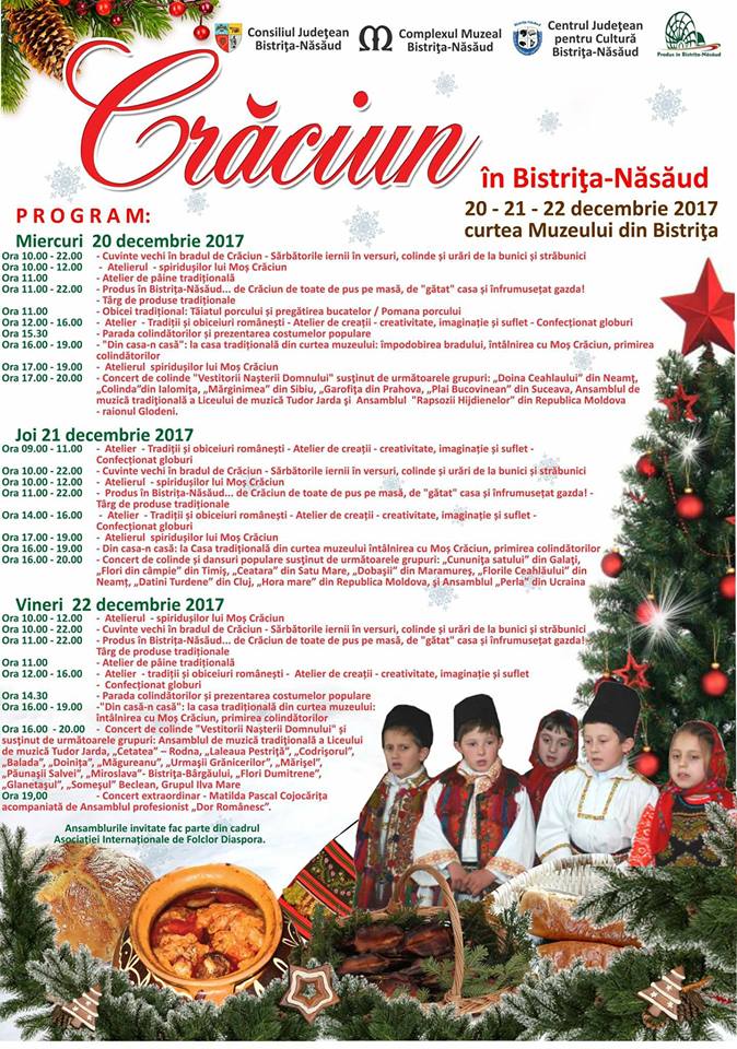 Crăciun în Bistrița-Năsăud (20-22 decembrie)