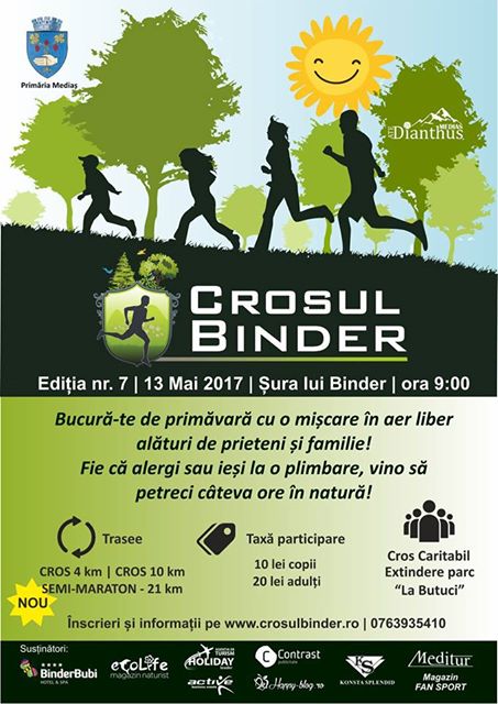 A 7-a ediție a Crosului Binder (Mediaș, 13 mai)
