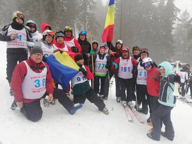 Salvamont Cluj, pe podium la concursul național de ski Cupa Veteranilor