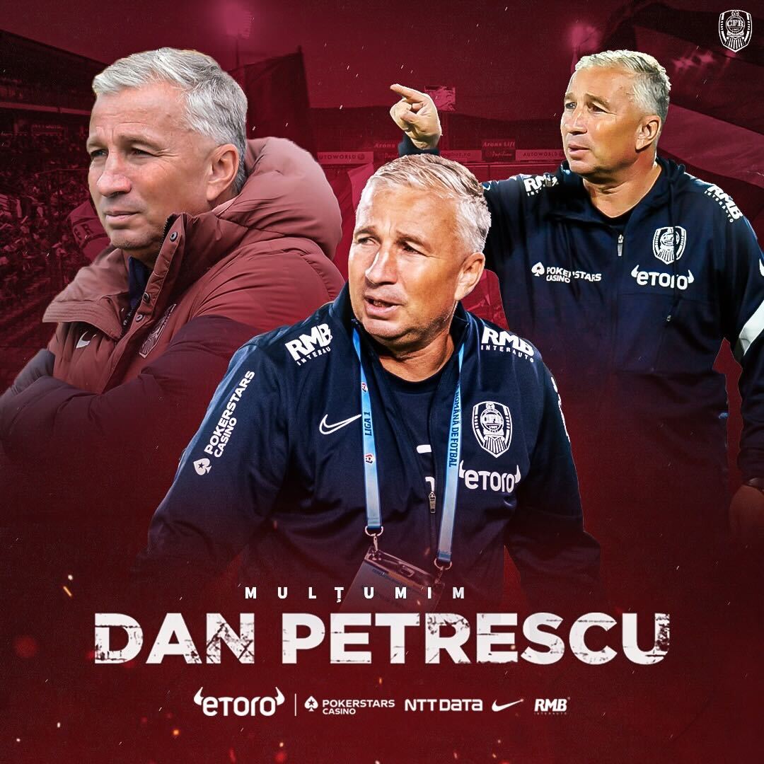 Dan Petrescu nu mai este antrenorul echipei CFR Cluj