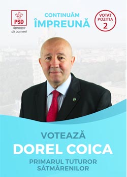 Scrisoare adresată sătmărenilor, de către Dorel Coica