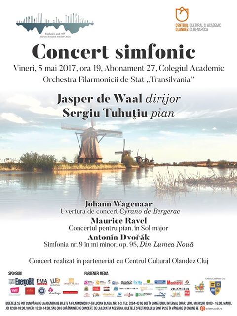 Concert simfonic în cadrul Dutch Days – la Filarmonica „Transilvania” Cluj Napoca