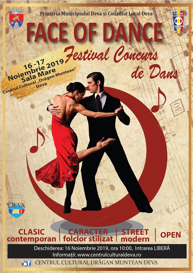 Încep înscrierile pentru Festivalul de Dans ,,Face of Dance” – Deva, 2019