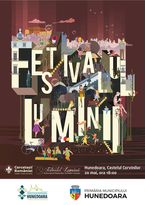 Festivalul Luminii va avea loc la Castelul Corvinilor, sâmbătă, 20 mai