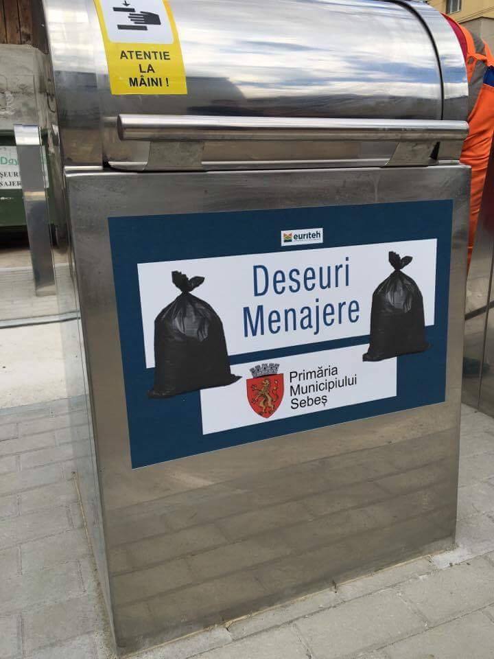 14 noi platforme subterane pentru colectarea deșeurilor vor fi realizate în Sebeș