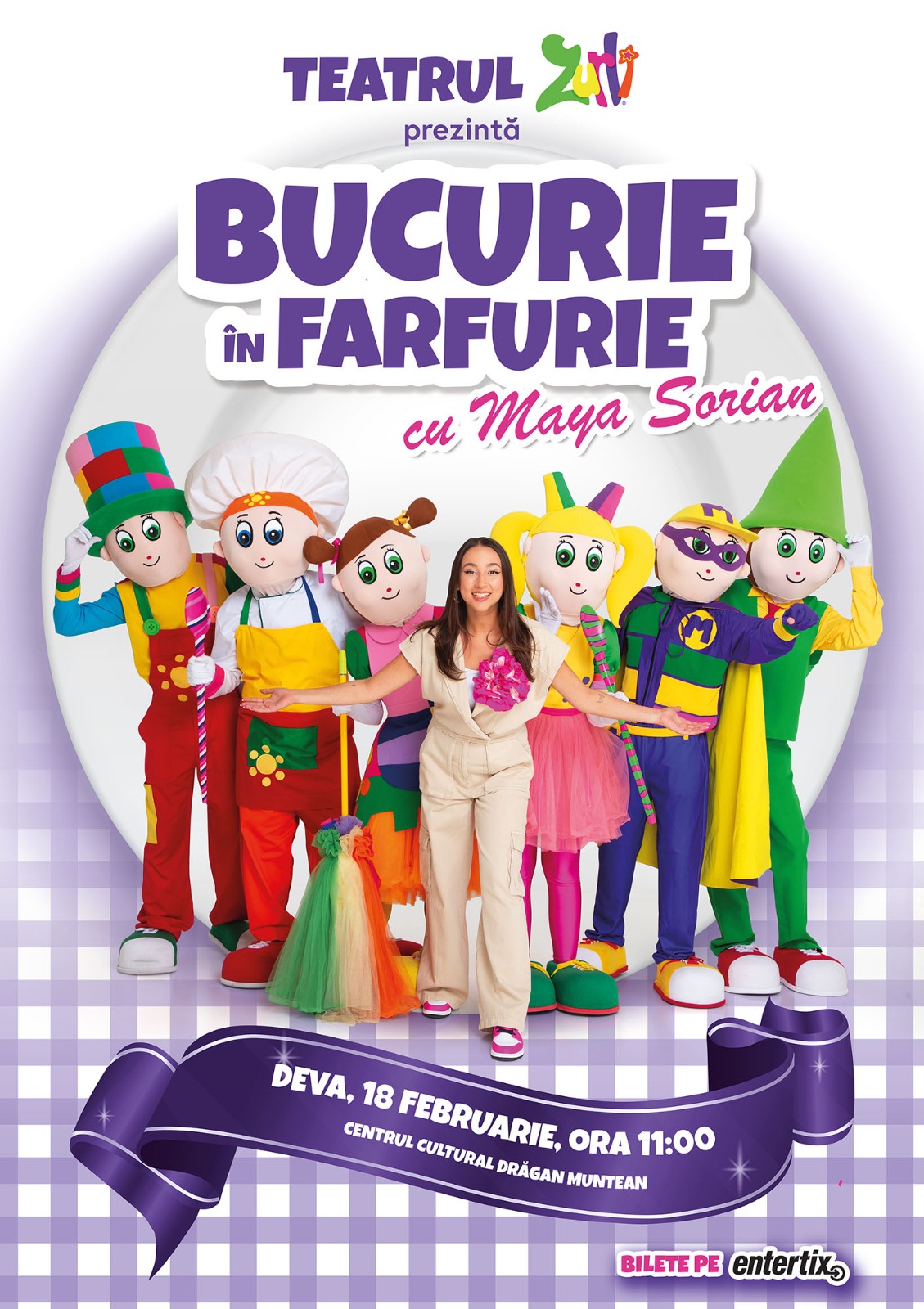 Gașca Zurli aduce la Deva „Bucurie În farfurie”