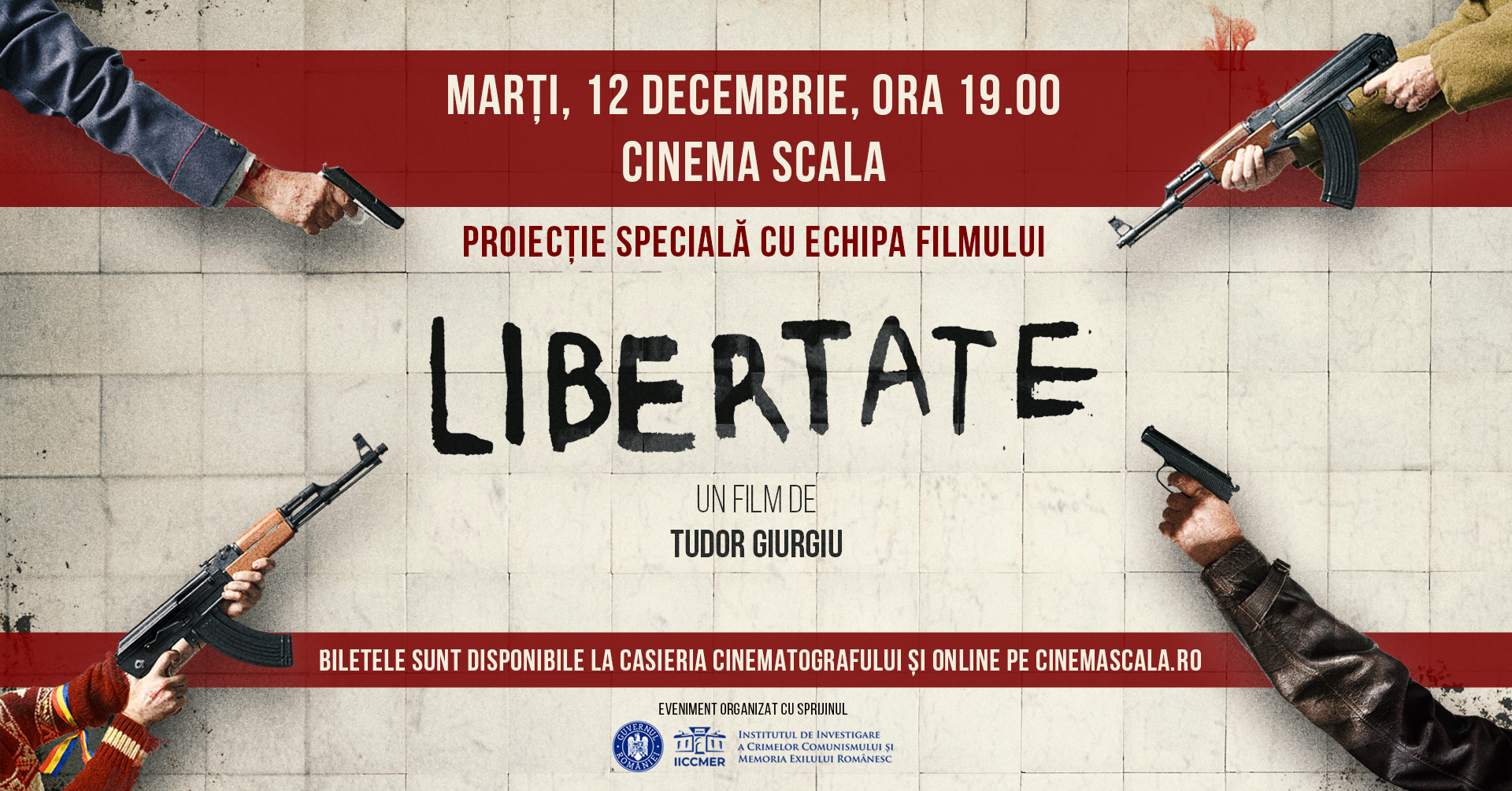 Proiecție specială la Zalău a filmului Libertate, în prezența regizorului și a actorului Cătălin Herlo