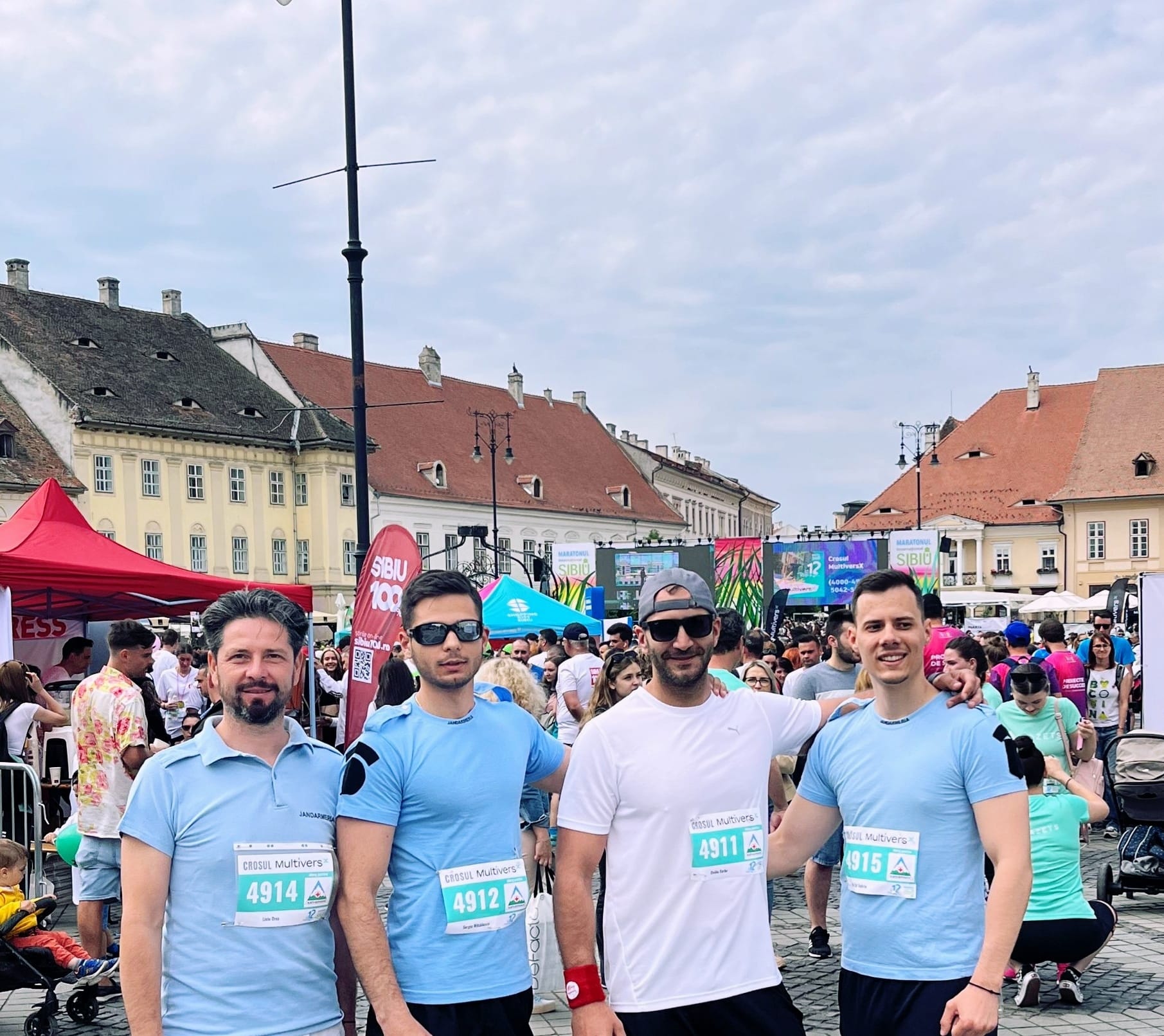 Jandarmii sibieni au alergat la Maratonul Internațional Sibiu