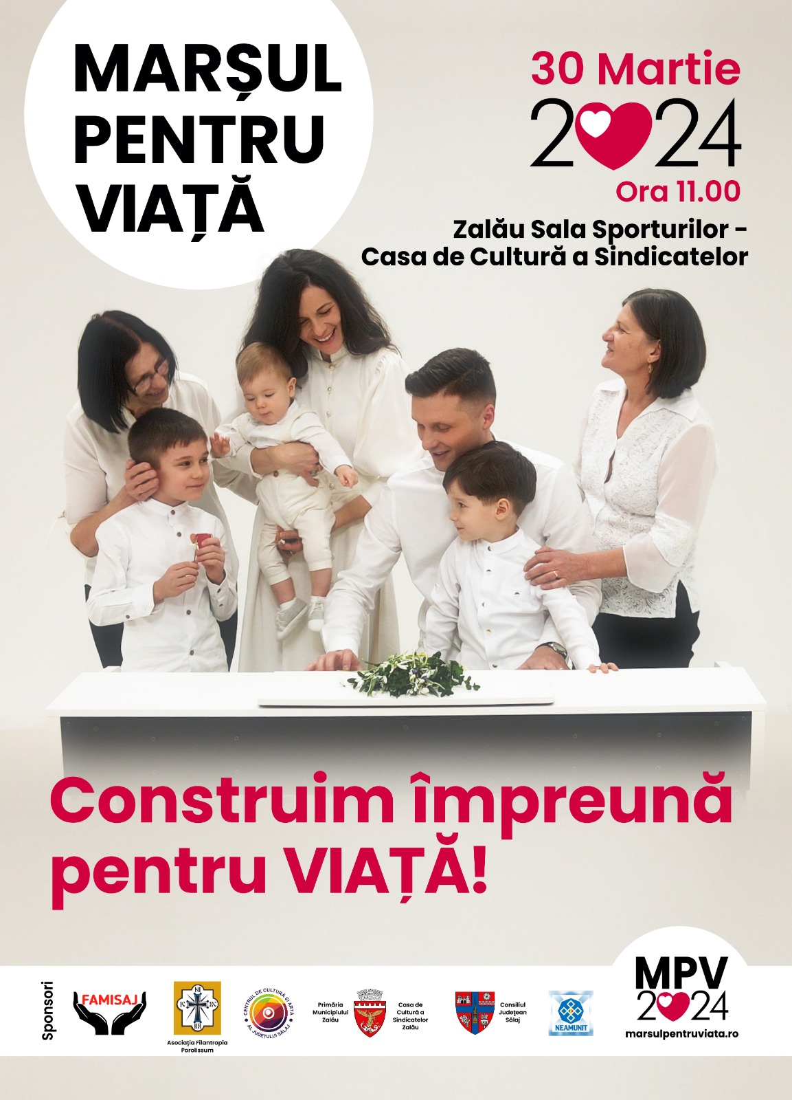 Restricții de circulație în Zalău cu ocazia desfășurării Marșului pentru Viață