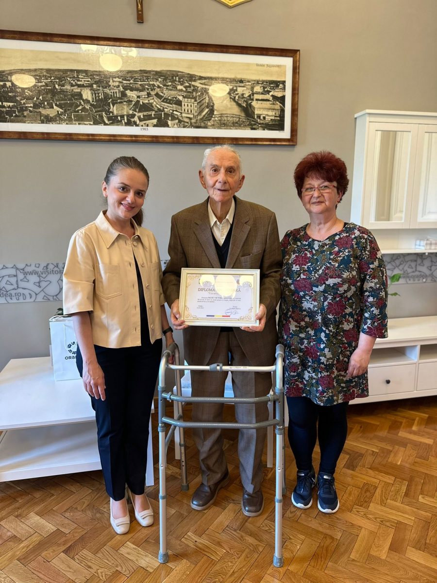 Un secol de viață pentru orădeanul Máté Victor
