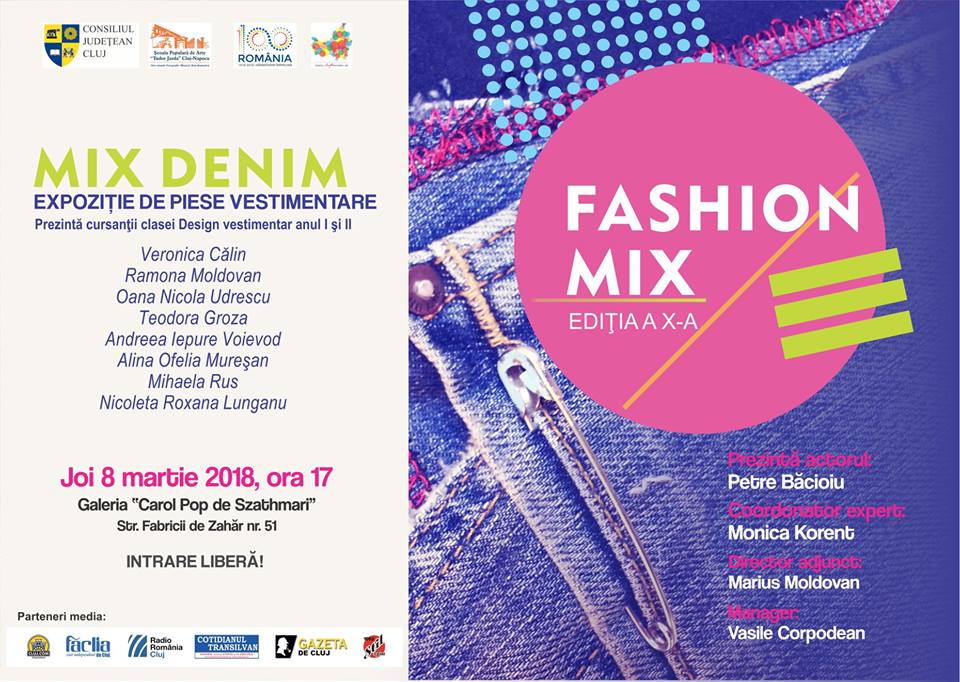 Expoziţie „Mix Denim”, la Școala Populară de Arte „Tudor Jarda” Cluj