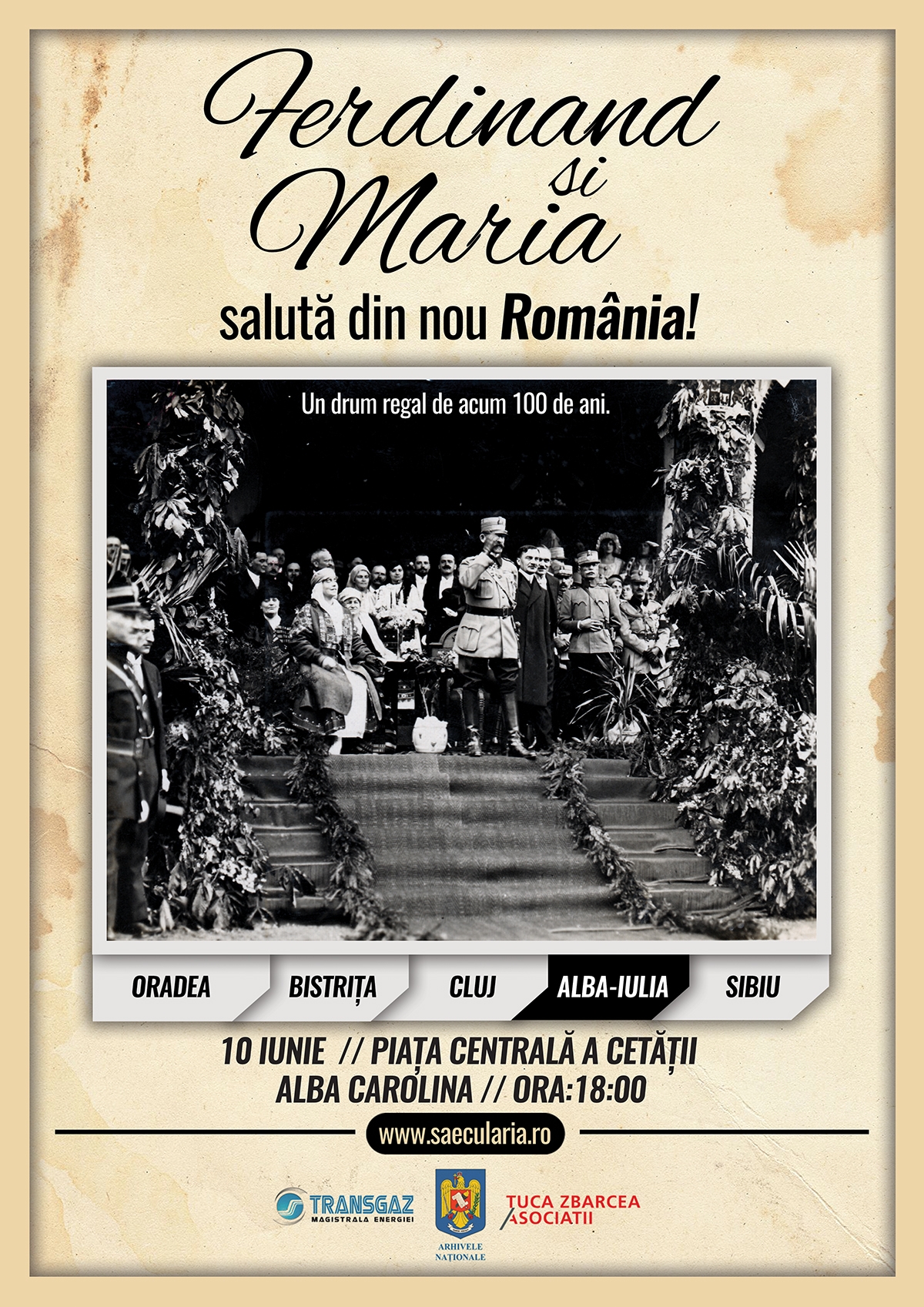 La Alba Iulia, Ferdinand şi Maria salută din nou România!