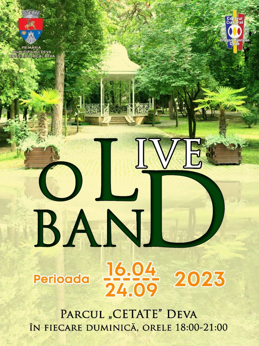 Concertele live cu trupa „Old Band” revin în Parcul ,,Cetate” din Deva, începând cu 16 aprilie