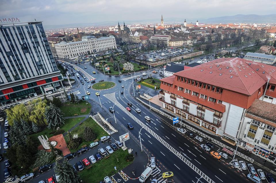 Lucrări de reparații în Piața Unirii din Sibiu