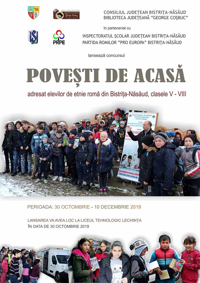 Elevi de etnie romă din Lechința, implicați în proiectul „Povești de acasă”