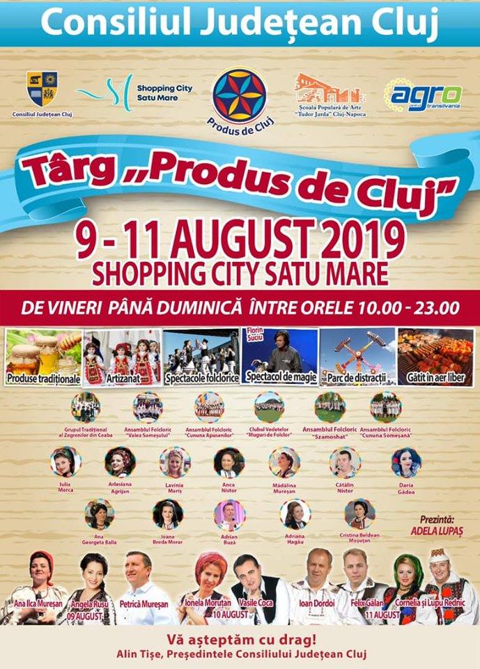 Târgul Produs de Cluj, pentru a doua oară în acest an la Satu Mare