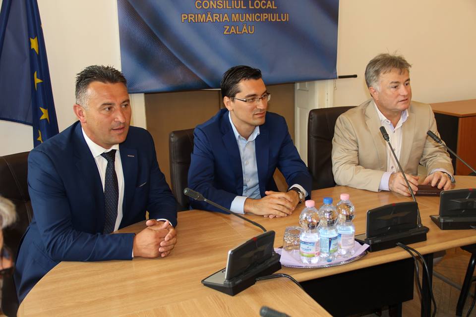 Președintele FRF Răzvan Burleanu, în vizită la Primăria Zalău