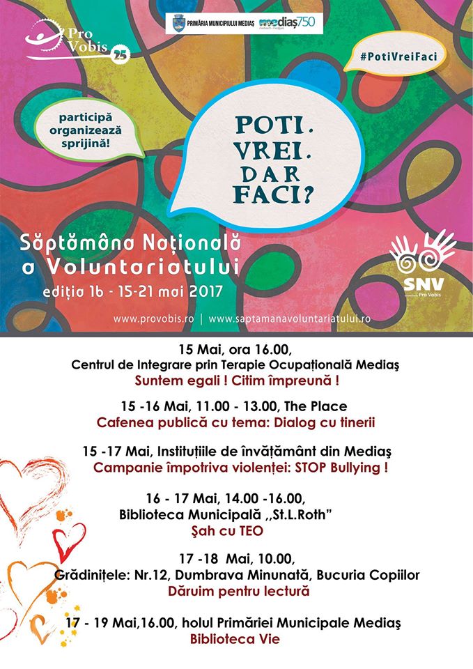 Săptămâna Naţională a Voluntariatului la Mediaș