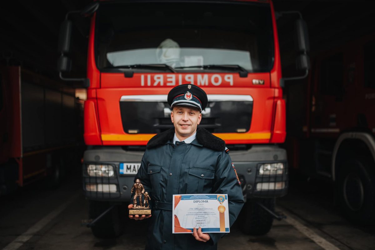 Plt. Sebastian Mărgărit a fost desemnat Salvatorul Anului 2022