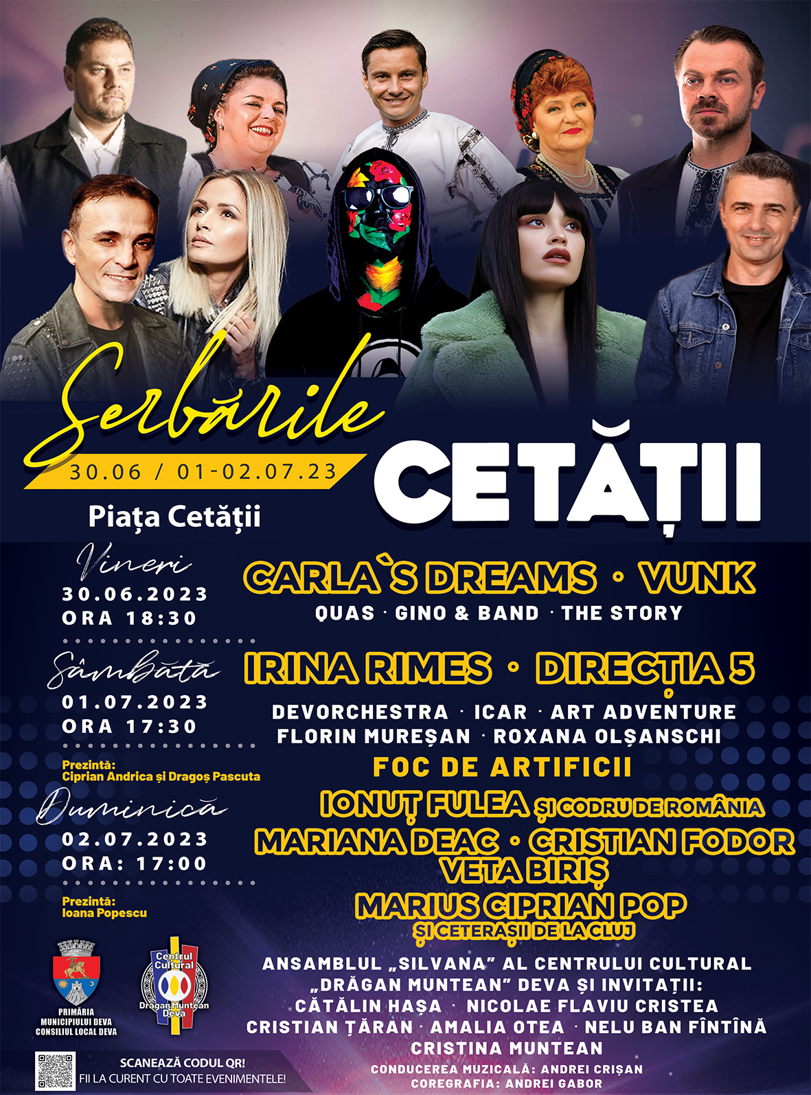 Serbările Cetății Deva 2023 – trei zile de spectacol și distracție