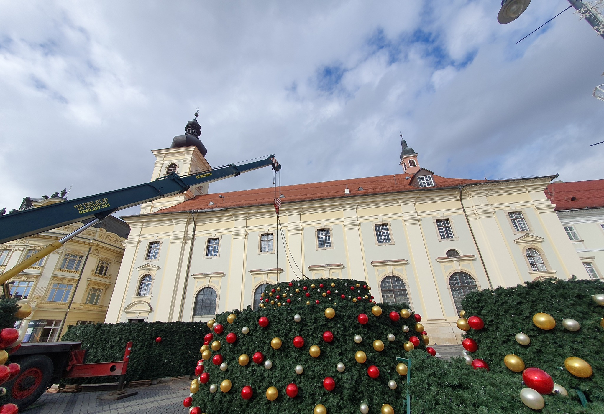 Pregătiri de Crăciun în Sibiu