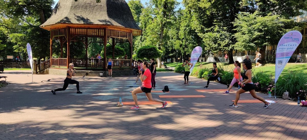 La Bistrița începe programul „Sport în parc”