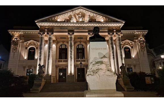 Bustul lui Szigligeti Ede din Piața Ferdinand (Oradea), restaurat cu ajutorul experților Muzeului Naţional Brukenthal din Sibiu
