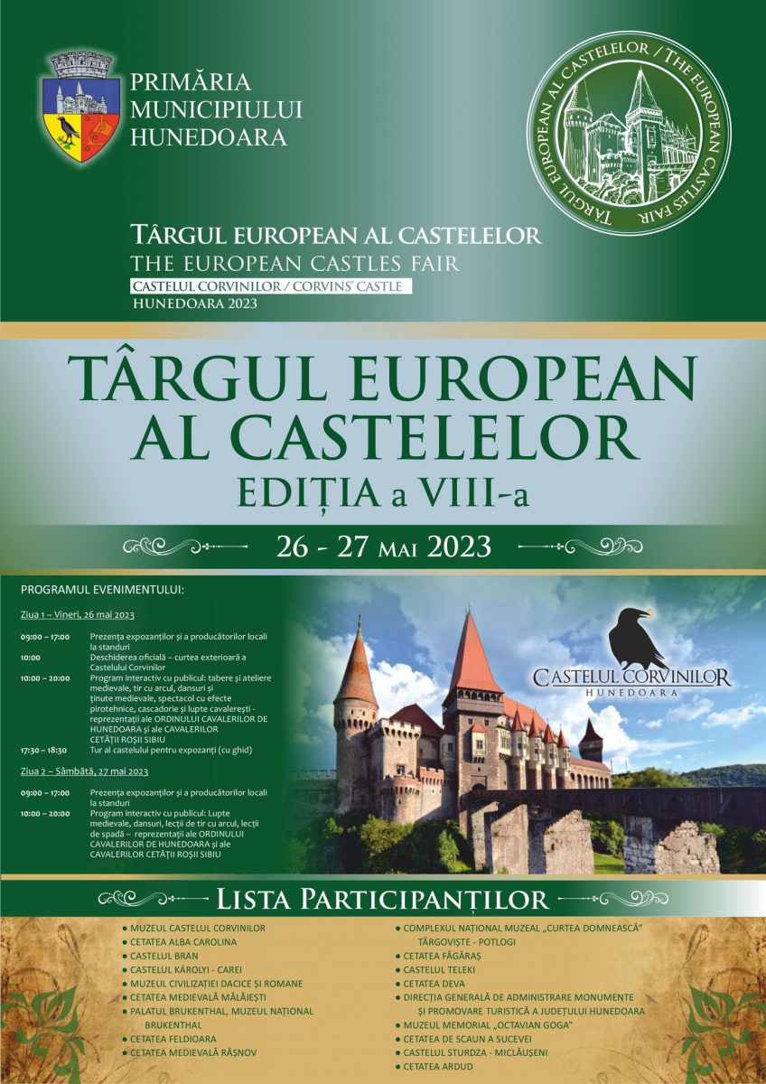Târgul European al Castelelor se va desfășura în perioada 26-27 mai