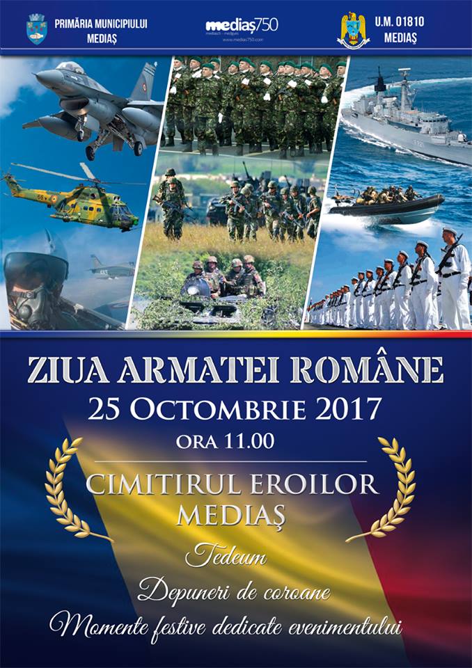 Ziua Armatei Române va fi marcate și la Mediaș