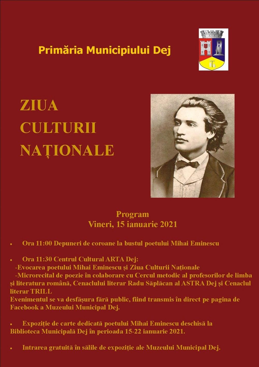 Ziua Culturii Naționale, la Dej