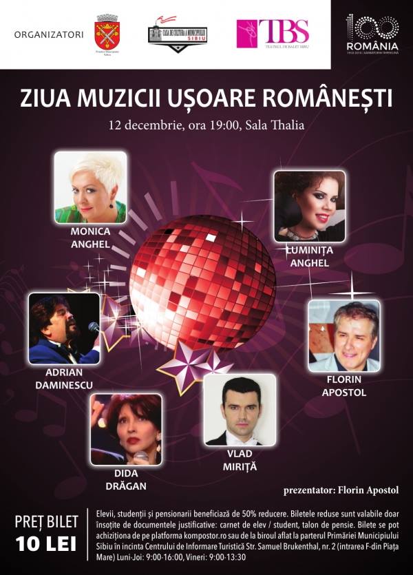 Ziua Muzicii Ușoare Românești la Sibiu