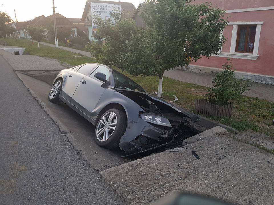 Patru accidente produse ieri în județul Bistrița-Năsăud