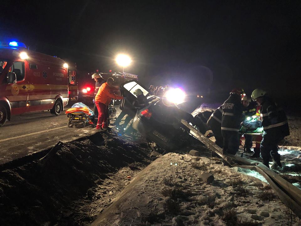 Grav accident de circulație produs în județul Cluj