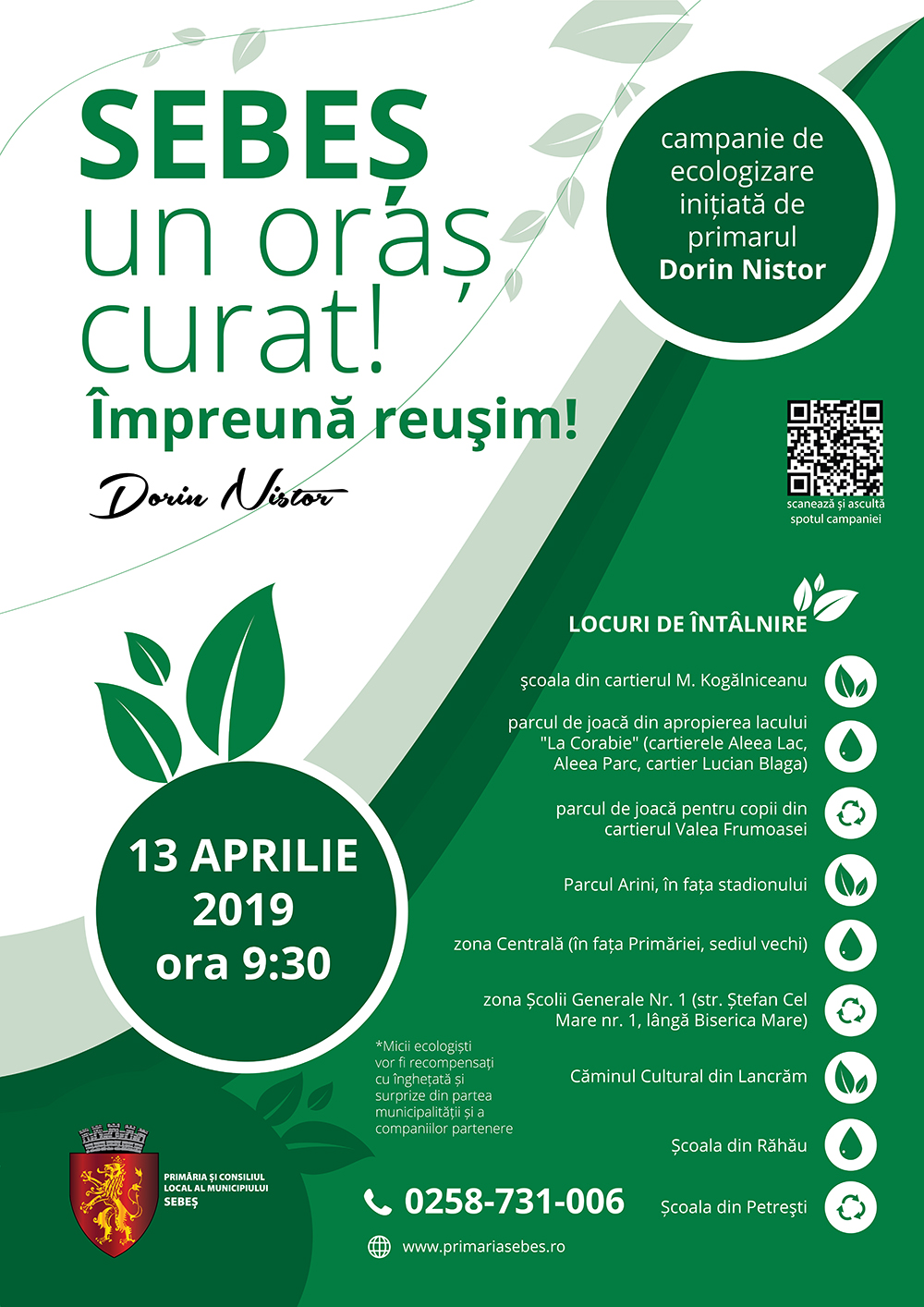 SEBEŞ, UN ORAŞ CURAT! Împreună reuşim!