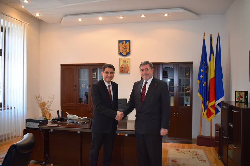Ambasadorul Germaniei la București, oaspetele Prefecturii Sibiu