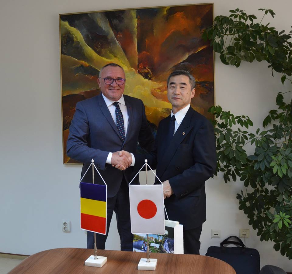 Noul ambasador al Japoniei în România, în vizită la Consiliul Județean Cluj