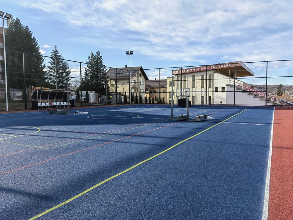 Final de lucrări la Baza sportivă de la Stadionul Municipal Zalău