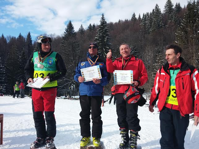 Pompier maramureșean pe podium la Campionatul de schi al MAI